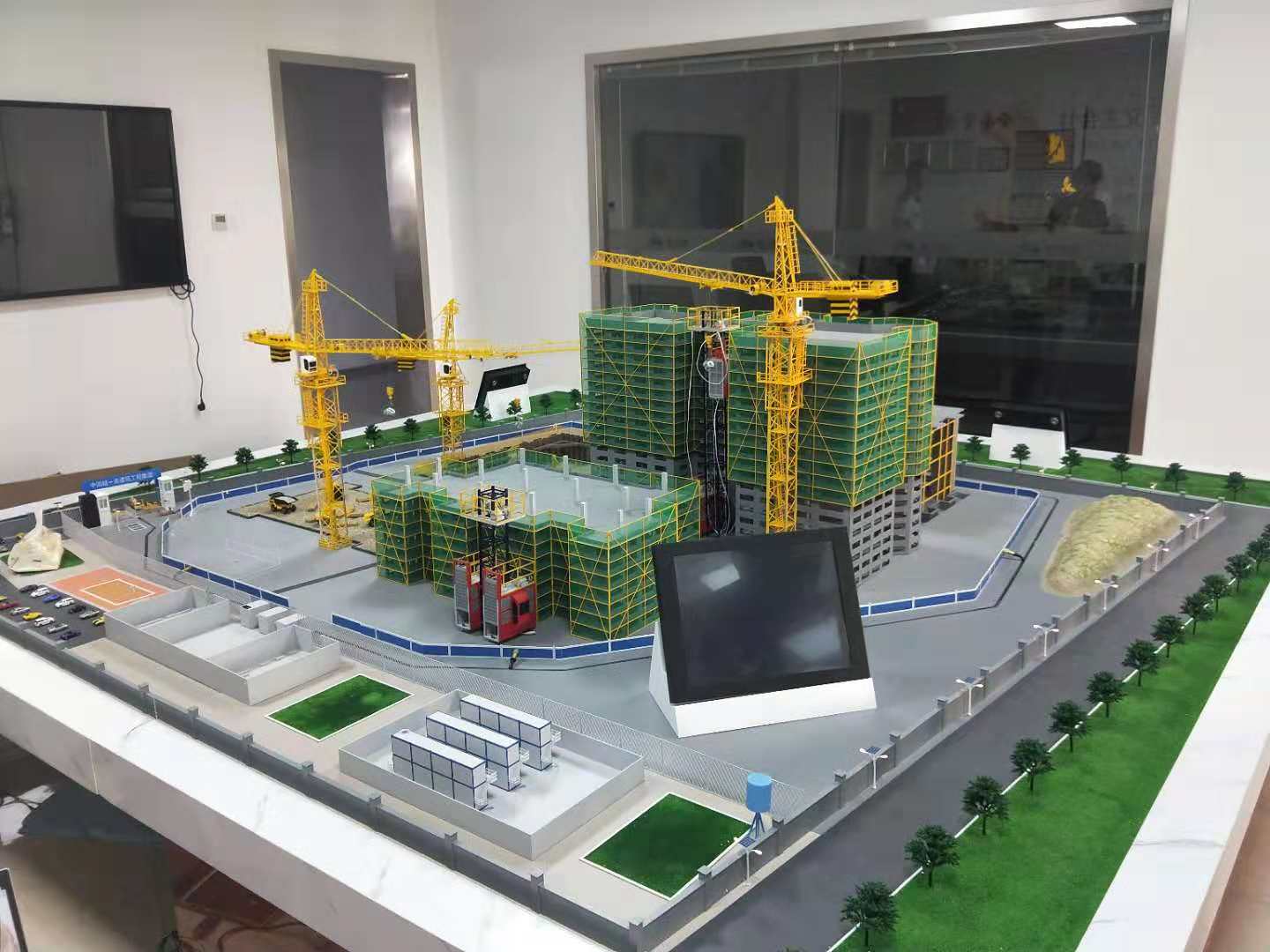 新郑市建筑施工场景模型